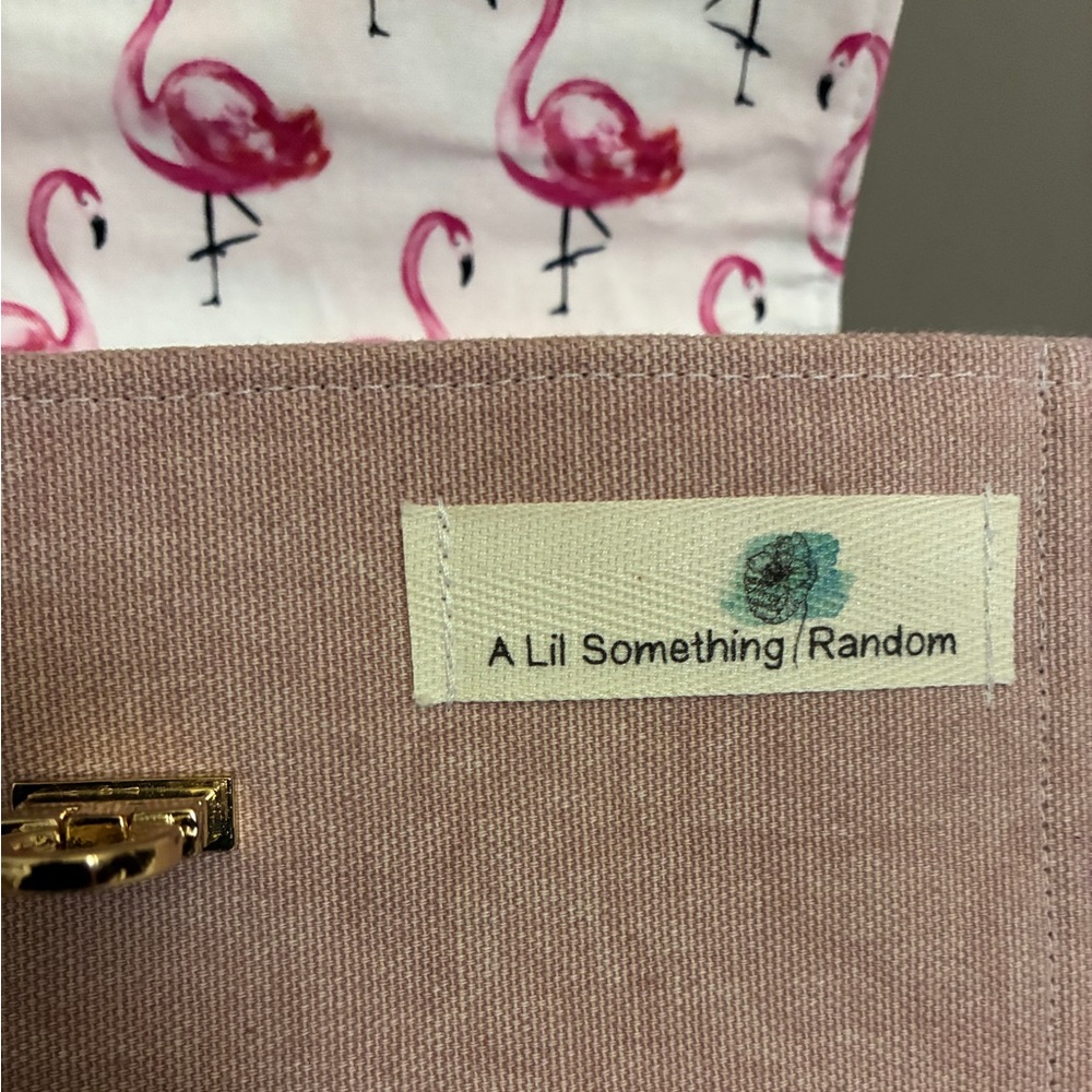 Handmade Flamingo Print Clutch Wallet 💓 - Picture 4 of 10